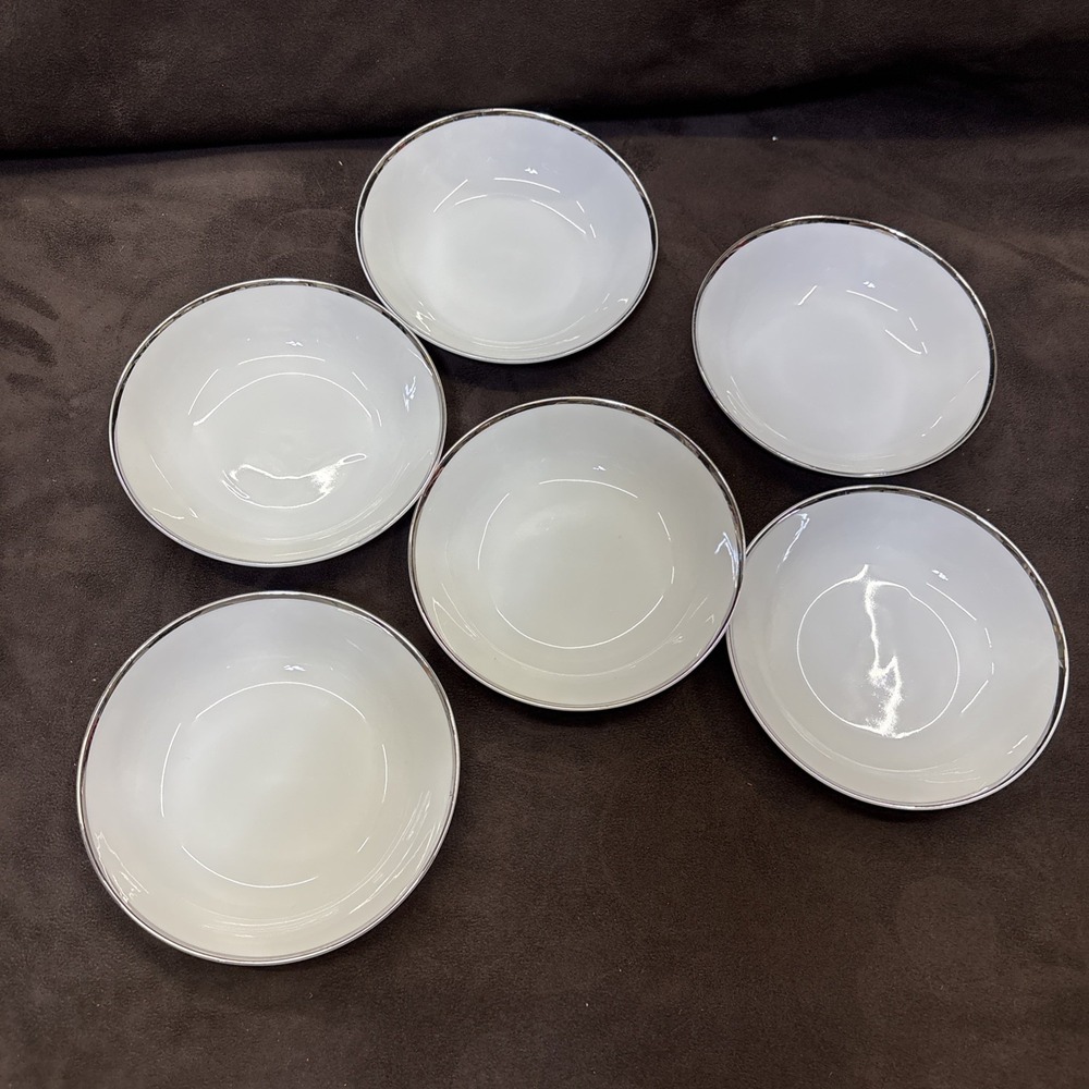 Harmony House Fine China Moderne Berry Bowls Fruit Dessert Set of 6 Japan 3545